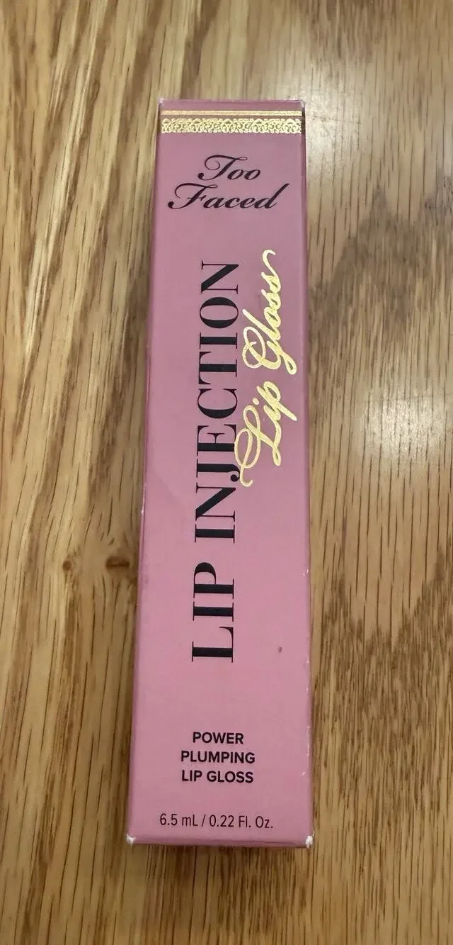 Too Faced Lip Injection Lip Gloss Pretty Pony 6.5 mL Full Size NIB Plumping